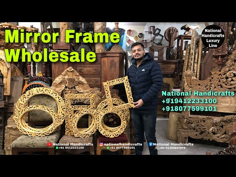 Saharanpur Furniture Wooden Mirror Frames | Mughal Maharaja Carving | National