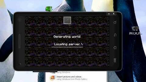 Mobizen testing/ mcpe playing