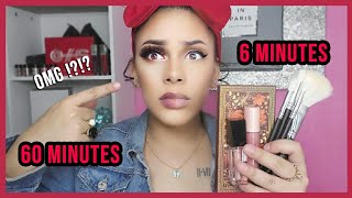 60 MINUTES VS 6 MINUTES | Makeup Challenge !