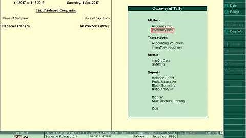 Video on Tally ERP 9 Release 6 4 | By Ur