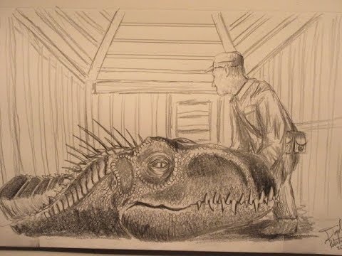 How To Draw the Indoraptor Smiling in the Cage - Jurassic World: Fallen