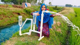 Trick Free electricity | I turn PVC pipe into a water pump at home free no need electricity power