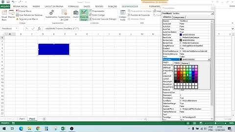 EXCEL: Caixa de texto - TextBox - Formatação Condicional - VBA