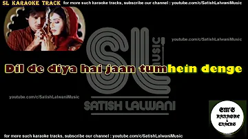 Dil De Diya Hai || Karaoke || Track || Instrumental || With Lyrics || Masti || HD