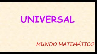 Famous CONJUNTO UNIVERSAL O UNIVERSO Profile
