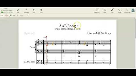 How to Add a Bass Line in Noteflight