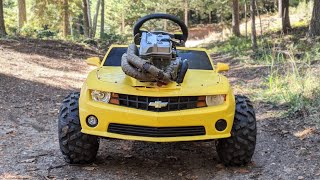 Power Wheels Camaro Rips Off Road!