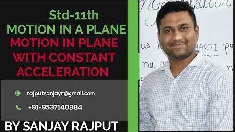 MOTION IN A PLANE WITH CONSTANT ACCELERATION