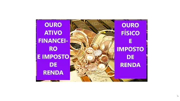 Como declarar venda de ouro?