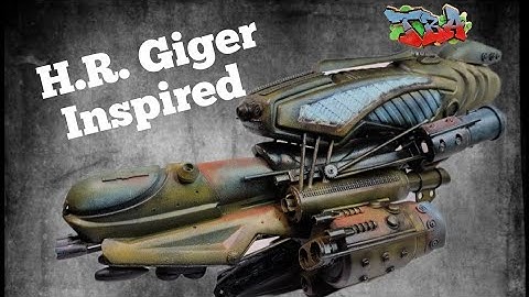 How to scratch build a Spaceship. H. R. Giger inspired.