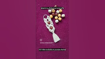 keychain design|how to make #shorts #shortsfeed  #macramepattern #macramekeyring #apoorva_shakya