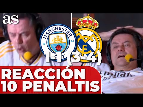 PENALTIS MANCHESTER CITY - REAL MADRID RONCERO Tanda completa, locura y euforia