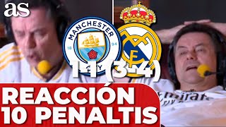 PENALTIS MANCHESTER CITY  REAL MADRID RONCERO Tanda completa, locura y euforia