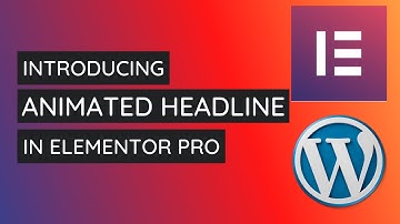 How to Add and Style Animated Headline in Elementor Pro | Elementor Pro Tutorial 2021