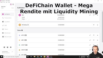 DefiChain Wallet - mein Tool für die Cashflowstrategie. 300 $ täglich verdienen mit BTC-DFI Coinpaar