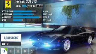 Saison 9 : ferrari 308 gts au max sur le circuit d'islande.