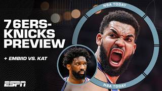 BATTLE OF THE BIGS 😤 Breaking down Joel Embiid vs. Karl-Anthony Towns in the playoffs | NBA Today