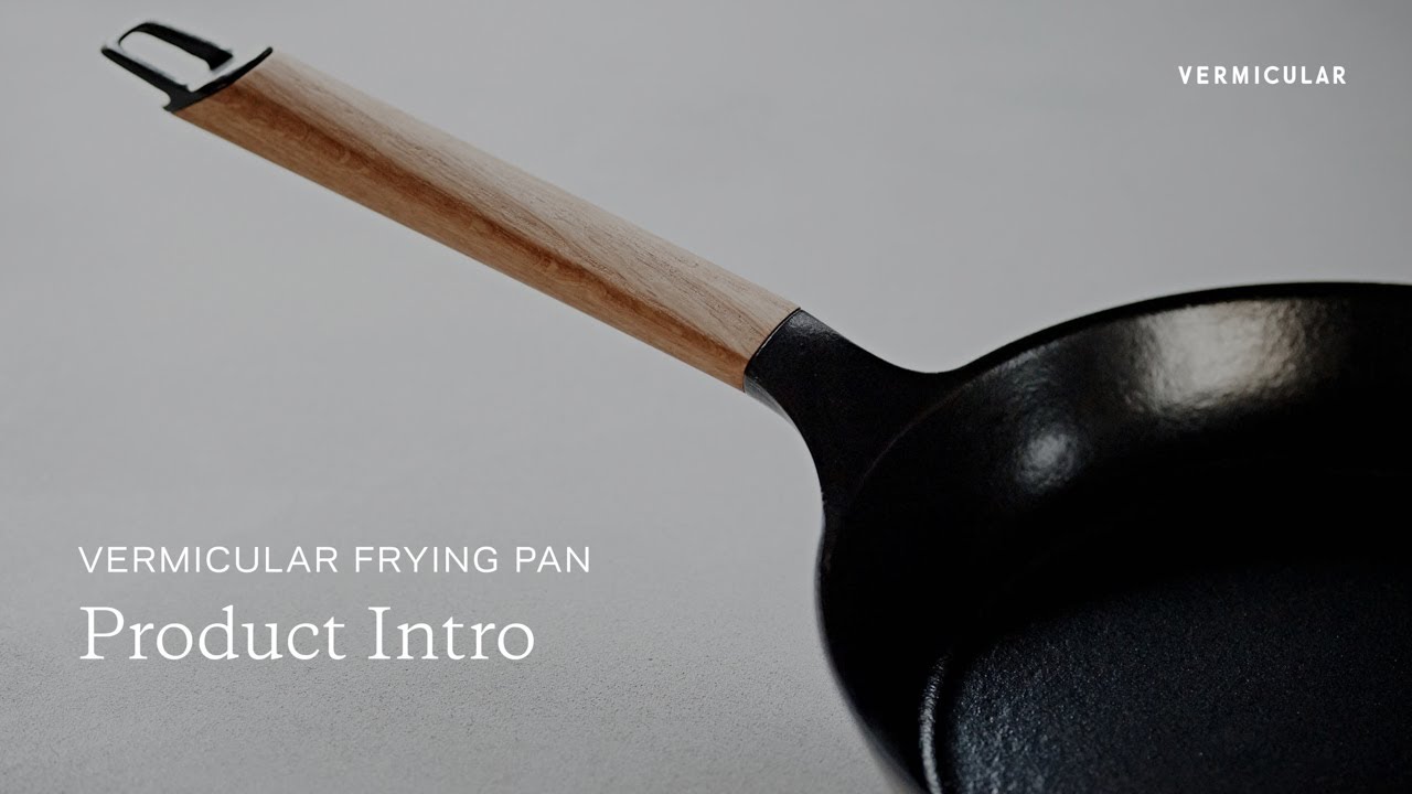 Vermicular Cast Iron Deep Frying Pan with Lid - 9.4