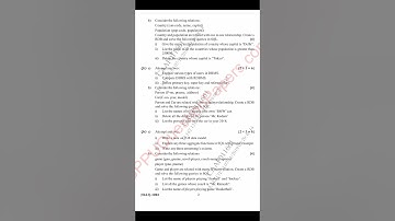 FY.B.Sc computer science 1st semester||Database Management System||Question paper📝||sppu