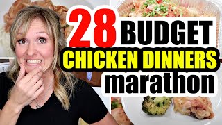 28 Cheap &amp; EASY CHICKEN Dinners | CHICKEN MEALS MARATHON