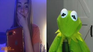 Kermit's showing off his BGC on Omegle