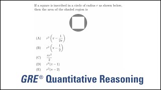 Famous Square inscribed in a circle: GRE quantitative reasoning practice question#67 Net Worth