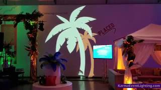 Palm Trees Blowing In The Wind Animated Projection -  Events
