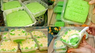 Resepi Cake Pandan Cheese Leleh | Senang Dan Mudah | By Lia Kitchen