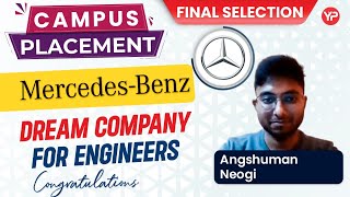 Campus placement in Mercedes Benz | Angshuman IIT Guwahati MTech | GD & Interview preparation