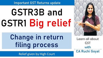 Big change in GSTR1 and GSTR3B || Relief to taxpayers in filing GSTR1 and GSTR3B ||Amendment allowed