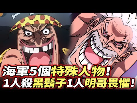 海賊王：一人殺黑鬍子！一人大將之上！一人明哥畏懼！海軍5個特殊人物！