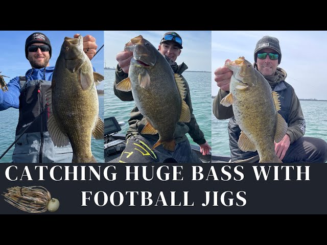 Catching Huge Bass on Football Jigs! 