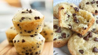 3 Ingredients Vanilla Muffins Recipe | Vanilla Chocolate Chips Muffins | Eggless Vanilla Muffins