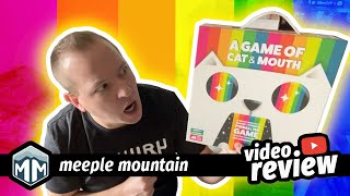 A Game of Cat \& Mouth - How to Play \& Review - Boardgame Brody
