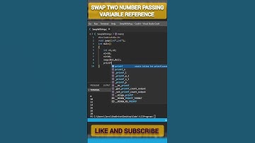 Swap two number with pass by reference in c