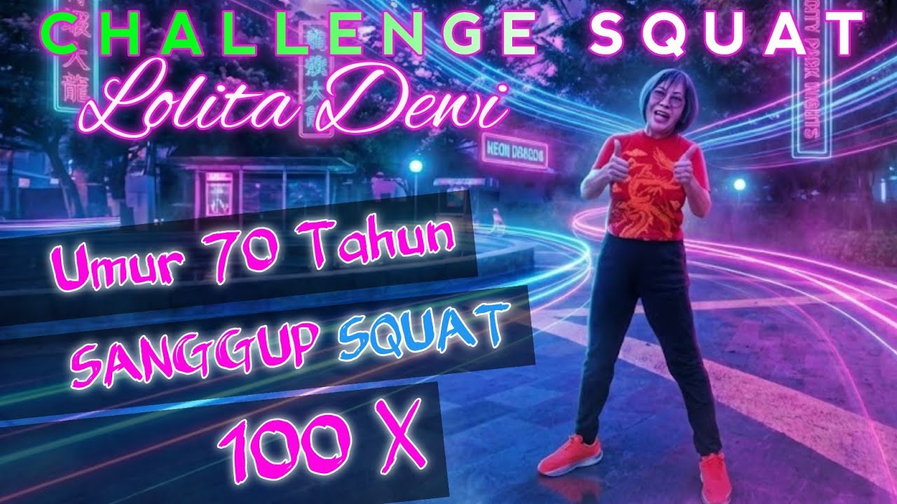 Umur 70 Tahun Challenge Squat Lolita Dewi⁉️ Ayo latih lututmu setiap hari @TheLadiesChannel 