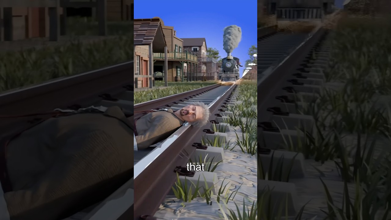 Man Fell Asleep on Train Rails 😱