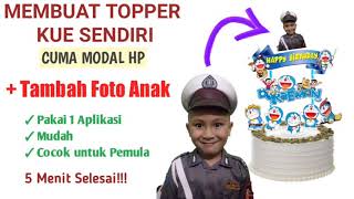 Membuat Topper Kue Pake Foto Cuma Modal HP dan 1 Aplikasi | How to Make Cake Topper using Android screenshot 4