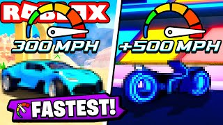 The FASTEST Vehicles In Mad City Chapter 2! (ROBLOX)