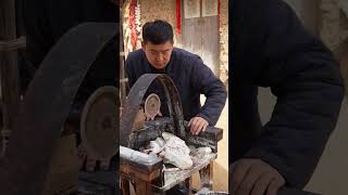 The Ancient Art of Carving Jade Stones — You Won’t Believe the Final Result! 🐎✨ #Shorts #Art