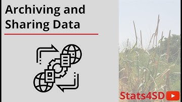Archiving and Sharing Data