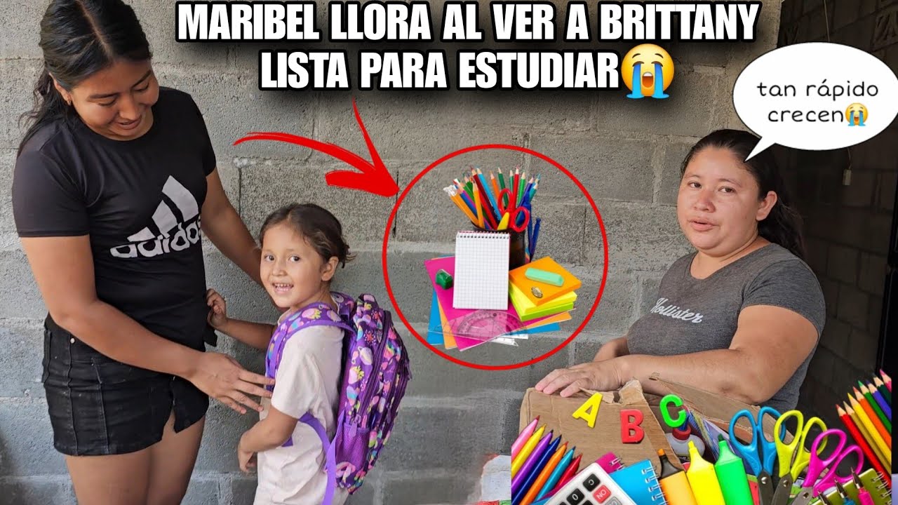 Brittany Irá A La Escuela Por Primera Vez😱MARIBEL Llora Al Ver A Su Hija Ya Lista Para Estudiar😭