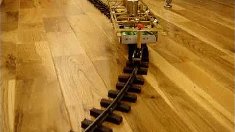 First running test of Gyro monorail No.10