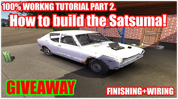 HOW TO BUILD THE SATSUMA - FINISHING AND WIRING  FULLY WORKING SATSUMA! TIPS|TRICKS|SIZES !GIVEAWAY!