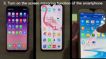 Android smartphone wireless display to BYINTEK K25 Smart Version projector operation guide