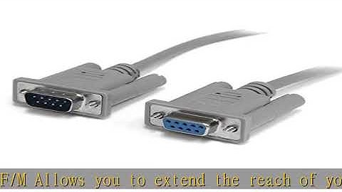 StarTech.com 10 ft DB9 RS232 Serial Null Modem Cable F/M - Null modem cable - DB-9 (M) to DB-9 (F)