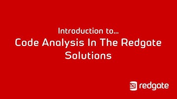 Introduction to Code Analysis in the Redgate Solutions | Redgate
