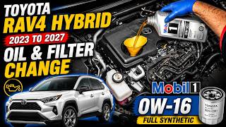 How to change Engine OIL & Filter on Toyota RAV4  Hybrid 2023 2024 2025 2026 2027
