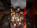 beautiful diy room decoration thread ball lamp😊#ball lamp #shorts