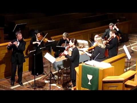 Texas Camerata performs the Presto from Telemann's Concerto in E Minor (TWV 52:e1)
